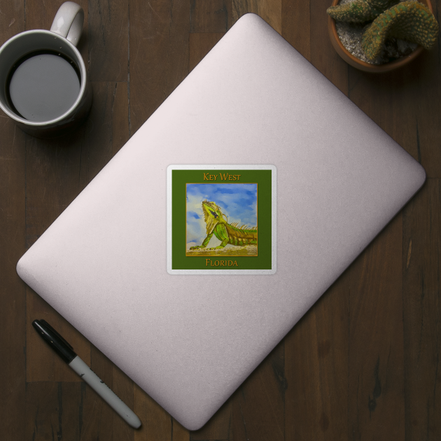 Key West Florida Iguana - WelshDesigns by WelshDesigns